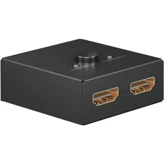 goobay Manuelle HDMI-Umschaltbox 2 auf 1 (4K @ 60 Hz)