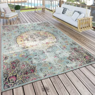 Paco Home Artigo 401 Outdoor-Teppich 120 x 170 cm Mehrfarbig