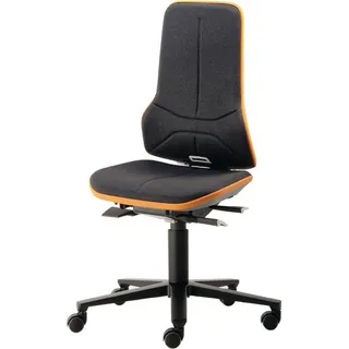 Bimos Arbeitsdrehstuhl Neon mit Rollen orange Sitz-H430-600mm Permanentkontakt - 9563-9999-3279 - Orange