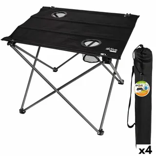 BigBuy Productos Deportivos Klapptisch, Schwarz, Estándar