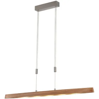 Fischer & Honsel Shine-Wood, Nickel, Holz, Metall, Eiche, 10x96.5-156.5x106 cm Lampen / Leuchten, Innenbeleuchtung, Hängelampen, Esstischlampen