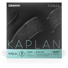 D'Addario Kaplan Forza Viola-Saite - Einzelsaite D - K412 LH - Violasaiten - Lange Skala, Hohe Spannung