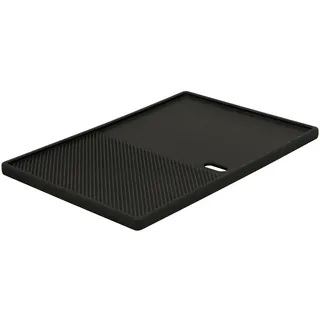 BBQ-Toro Gusseisen Grillplatte 39 x 26,5 cm | Wendeplatte, emailliert | beidseitig verwendbar | passend für BBQ, Gasgrill, Holzkohlegrill