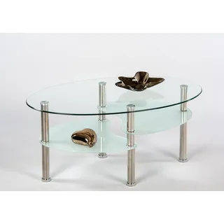 Stolkom Wave Weiß Glas 90 x 41 x 55 cm
