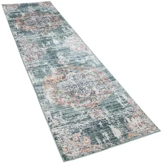 Paco Home Kurzflorteppich 60/100 cm Herbete 733 , Grün , Textil , Rechteckig , 60x100 cm , strapazierfähig, für Fußbodenheizung geeignet , Teppiche und Böden, Teppiche