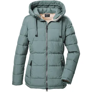 G.I.G.A. DX Damen Steppjacke mit Kapuze GW 68 WMN QLTD JCKT, aquaverde, 38,