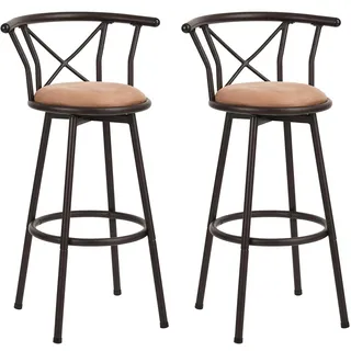 MEUBLE COSY Barhocker 75,5 cm rund Braun