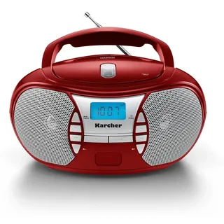 Karcher AG RR 5025-R Home-Audio-Minisystem, 2,2 W, Rot, silber