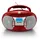 AG RR 5025-R Home-Audio-Minisystem, 2,2 W, Rot, silber