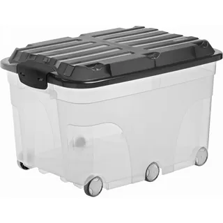 Rotho Aufbewahrungsbox 40 x 37 x 59,5 cm 1-tlg. grau-transparent