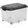 Aufbewahrungsbox 40 x 37 x 59,5 cm 1-tlg. grau-transparent