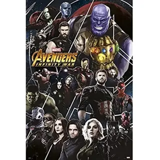 Grupo Erik Editores Marvel Poster - Marvel Avengers Infinity War Two Poster - Kunstdruck - Deko Wohnzimmer oder Deko Schlafzimmer - Größe : 61 x 91, 5 cm - Marvel Fanartikel - Offizielle Lizenz