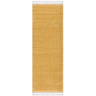 Carpet City »Pulpy 100« rechteckig 30 mm Höhe Läufer, weich, mit Fransen, uni, viele Größen, Wohnzimmer, Schafzimmer,