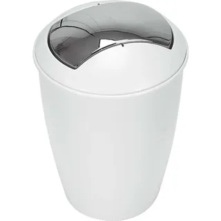 Spirella Kosmetikeimer "Atlanta" mit Schwingdeckel 5 Liter (ØxH): 20 x 30 cm Weiß - Weiß