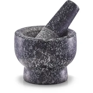Zeller Mörser & Stößel-Set Granit Ø 9 x 6,5 cm anthrazit
