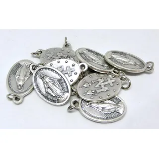 GTBITALY Madonna Miraculosa + Logo 2 Original mit Silberring, 10 Medaillen