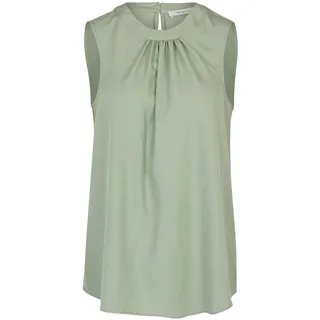 Tamaris Damen Gewebtes Rundhalsausschnitt Top Aveiro Grün 34