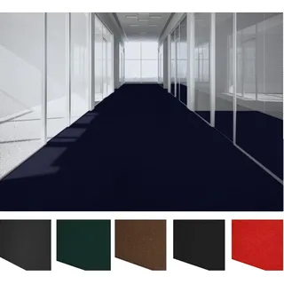 MDEKOR Nadelvlies Teppichboden, Blau, 2m breit, 300 x 200 cm, schwer entflammbar, zum Zuschneiden als Läufer oder Auslegware - Blau