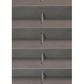 Plissee KUTTI "Brisa" Gr. 3, grau (silbergrau), B:60cm H:140cm, Obermaterial: 100% Polyester, Plissees, Plissee, Klemmfix, Sichtschutz, blickdicht, einfarbig, Klemmträger