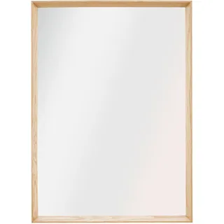 Wandspiegel , Eichefarben , Holz, Glas , Eiche , massiv , rechteckig , 52x72.5x4 cm , senkrecht montierbar , Spiegel, Wandspiegel