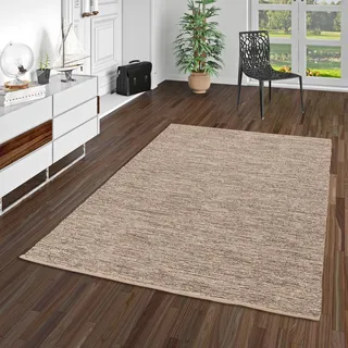 Pergamon Easy Wollteppich 120 x 180 cm Braun
