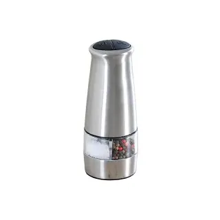 KESPER Pfeffermühle 17,5 cm Silber befüllt