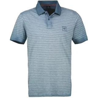 Lerros »LERROS Gestreiftes Poloshirt in Großen Größen«, blau