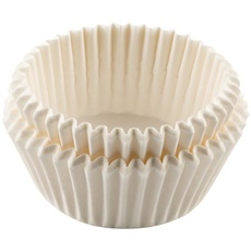 Tasty Papier-Backförmchen für Muffins & Cupcakes – 50 Stk. – Hitzebeständige Muffinförmchen – Ø5x3cm – Cool Tools – Einfach & Elegant in Weiß