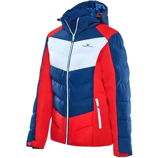 Black Crevice Damen Skijacke, blau/rot/weiß, 38