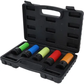 KS Tools 1/2" Alu-Felgen Kraft-Stecknuss-Satz 5-tlg.