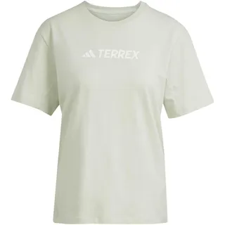 adidas Damen Terrex Classic Logo T-Shirt, Linen Green, L