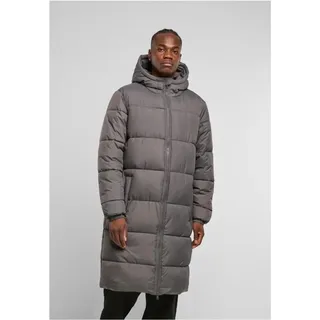 URBAN CLASSICS Long Puffer Mantel grau 5XL