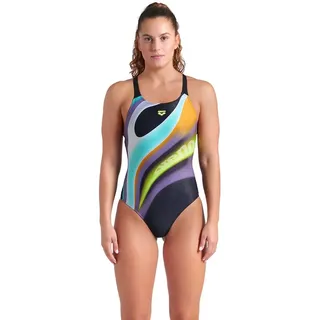 Arena Water Fluids Swim Pro Back Badeanzug - Black Multi - FR 36