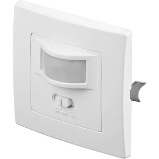 goobay Bewegungsmelder für Innen IP20 mit 160° PIR Sensor für LED Leuchten Melder Unterputz Wandmontage 9m Reichweite Triac Weiß