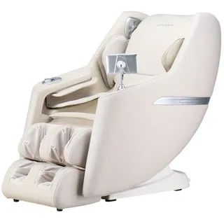 Home Deluxe Massagesessel CORVIA mit Premium Webstoffpolsterung - Beige 3D Massagetechnologie, 8 Massageprogramme, Wärmefunktion,