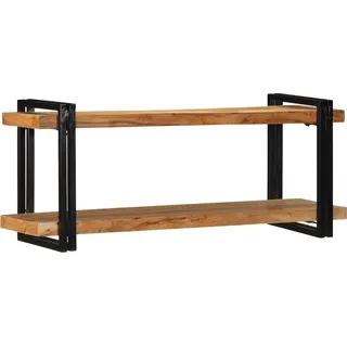 vidaXL Wandregal 110x33x45 cm Massivholz Akazie - Braun