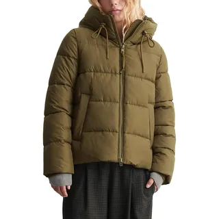 Marc O'Polo Denim Damen Steppjacke mit Kapuze wasserabweisend
