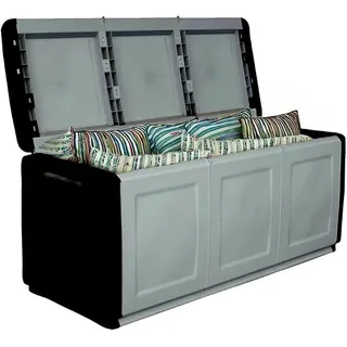 Gartenbox Wetterfest Outdoor Garten Box Gartenauflagen Gartentruhe XXL Auflagenbox Wetterfest Kissenbox Aufbewahrungsbox Gartenkiste Balkonschrank Groß 410 L