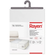 Rayen 2038.50 Aufbewahrungshülle für Bettdecken, Lavendelaroma für Mottenschutz, 65 x 55 x 20 cm