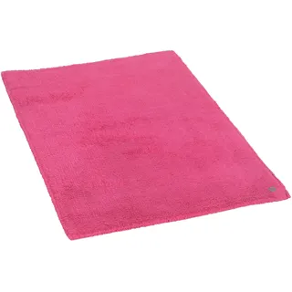 TOM TAILOR HOME Badematte »Cotton Double Uni« Höhe 20 mm beidseitig nutzbar   fußbodenheizungsgeeignet   strapazierfähig Badteppich, Uni Farben, rechteckig & quadratisch erhältlich, pink