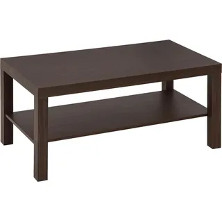 Couchtisch - Tee- und Beistelltisch - Holz, Nussbaumfurnier - Für Wohn- und Esszimmer - Vielseitig einsetzbar - Schokoladenbraun - Braun