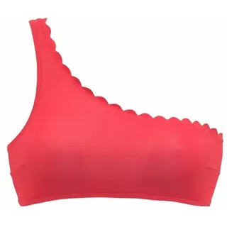 LASCANA Bustier-Bikini-Top Scallop Rot 34 Cup A/B