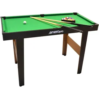 SCHWARZER BILLARDTISCH 121 x 61 x 79 cm ENERO PRO