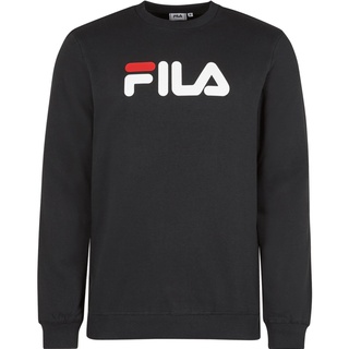 Fila Unisex Sweatshirt BARBIAN crew sweat, Rundhals, Langarm, Logo-Print Schwarz XS