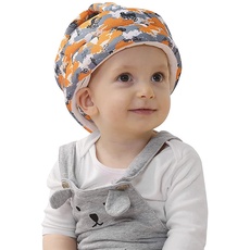 Baby Helm Schutzhelm Säugling Kleinkind Kinder Anti-Kollision Kopfschutzkappe Schutzhut Baumwolle Hut Kopfschutzmütze Verstellbarer Kopfschutz, 6 bis 60 Monate Baby