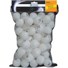 Schildkröt Unisex – Erwachsene Donic Tischtennisball Jade, Poly 40+ Qualität, 72 STK. im Meshbag, weiß
