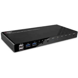 Lindy 4 Port HDMI 4K60 USB 3.0 and Audio KVM Switch