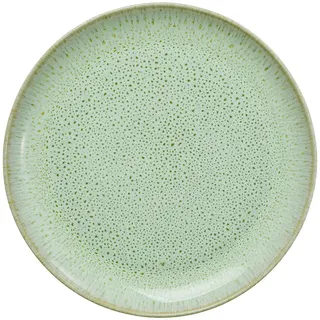 Butlers Teller Tavira 22 cm , Grün , Keramik , 22x2.5x22 cm , Geschirr, Teller