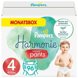 Pampers Baby Windeln Pants Größe 4 (9kg-15kg) Harmonie, 96 Höschenwindeln Alte Version