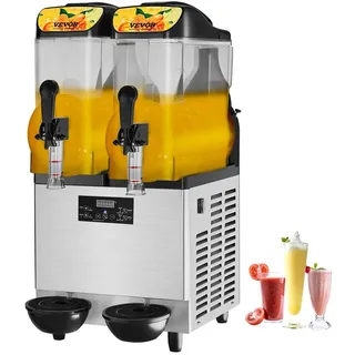 Vevor Slushy-Maschine, 24 L Einzelschüssel, 50 Tassen Margarita-Maschine, 500 W Edelstahl Margarita Smoothie, Frozen Drink Maker, Slushie-Maschine für Party, Café, Restaurants, Bars usw.